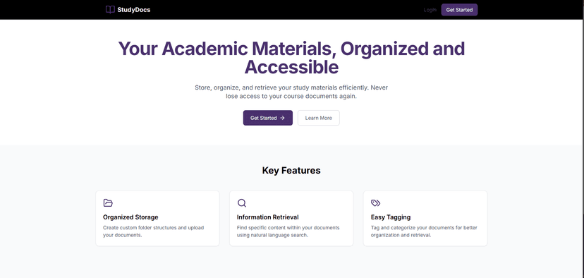 Study Document Repository & Retrieval System